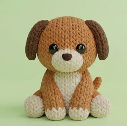 Cachorro Fofo (Crochê)