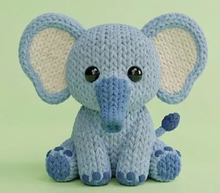 Elefante Colorido (Crochê)