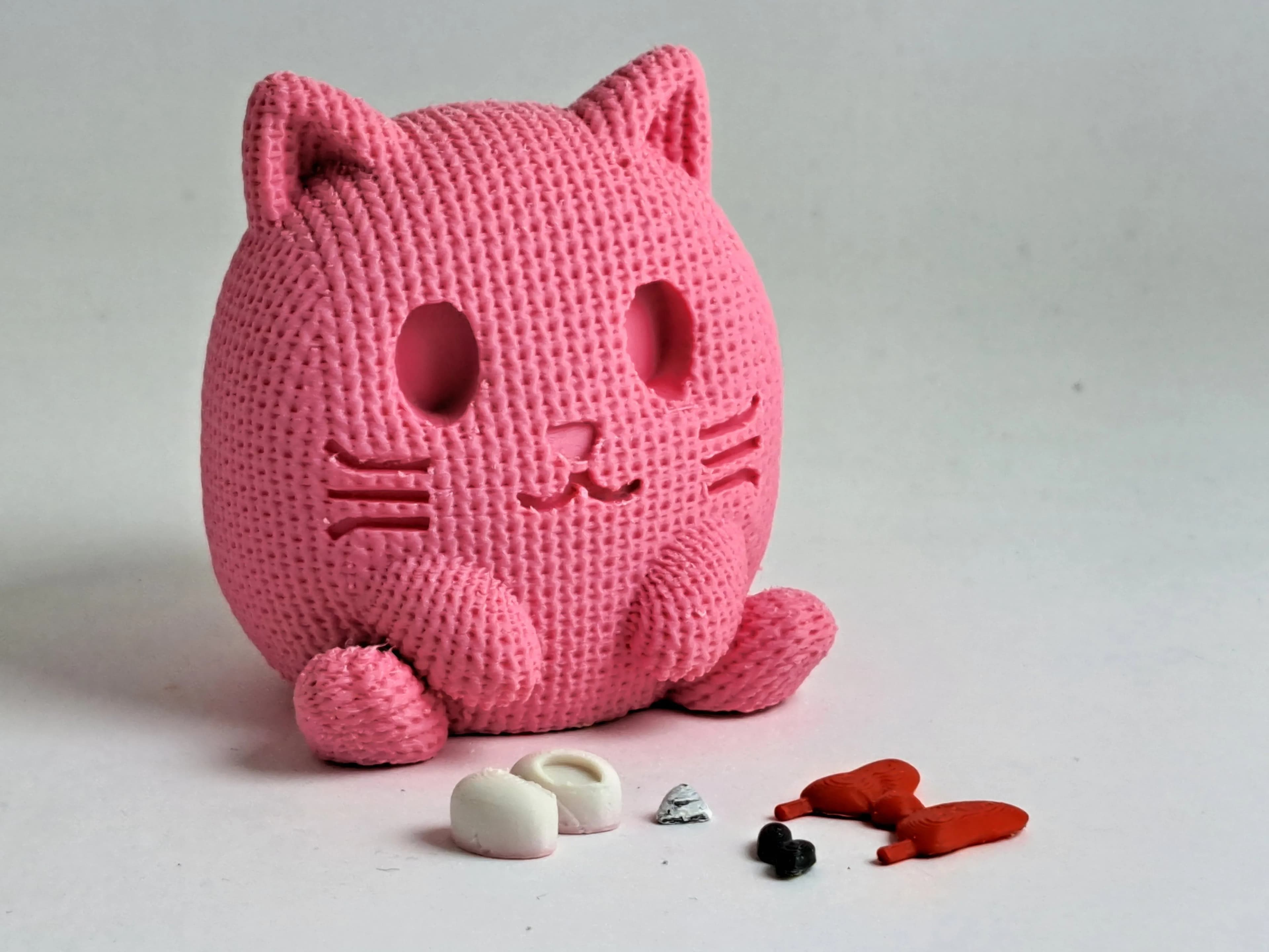 Gatinho Rosa (Crochê)