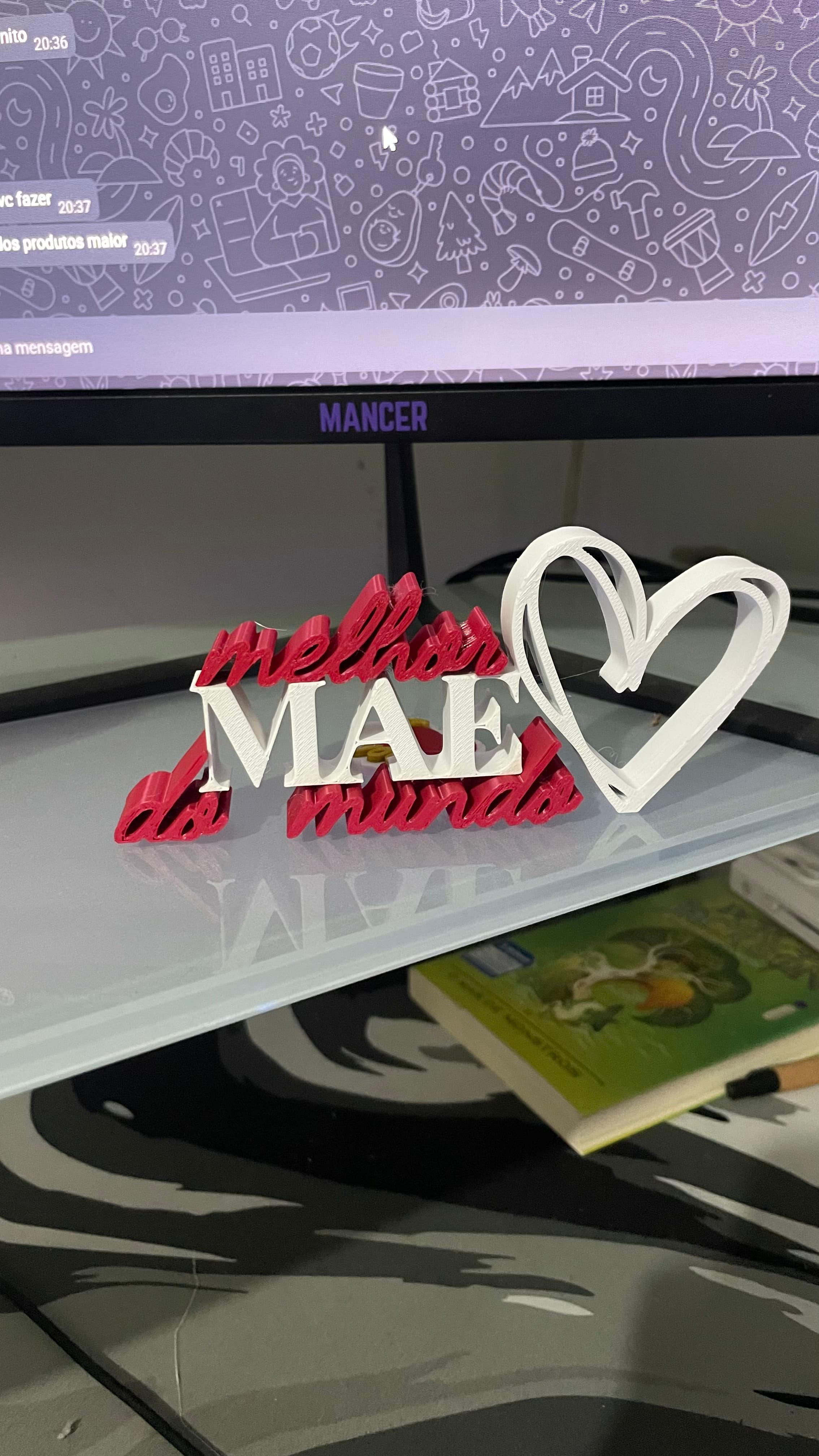 Letreiro: Melhor Mãe do Mundo